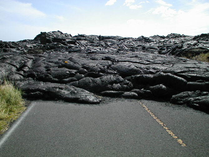 Chain of Craters Road once circuited the southern slopes of Kilauea