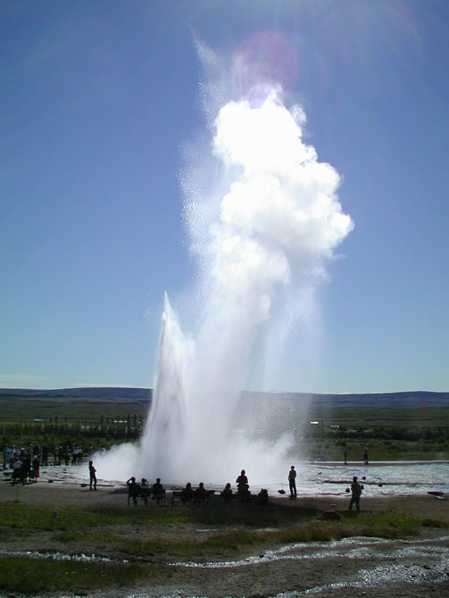 The Icelandic geyser Strokkur