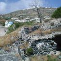 Mesagonia, destroyed by the Santorini earthquake of 1956